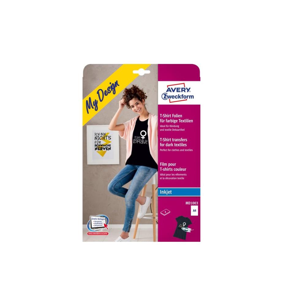 AVERY - Zweckform Aufbügelfolie AVERY - Inkjet
