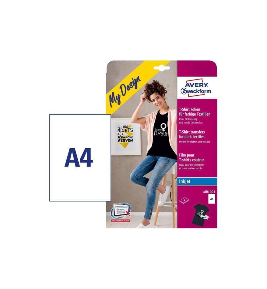 AVERY - Zweckform Aufbügelfolie AVERY - Inkjet
