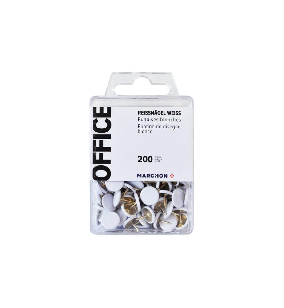 Office - Punaise 200 Stk. Blanc