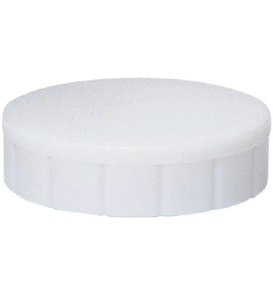 MAUL - Aimant Solid Ø 24 mm, 600 g, blanc, 10 pièces