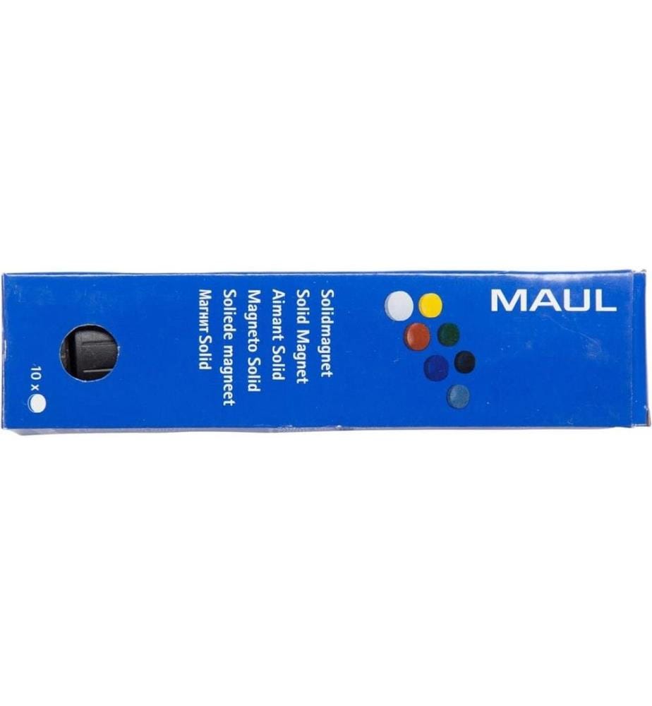 MAUL - Aimant Solid Ø 38 mm, 2500 g, noir, 10 pièces