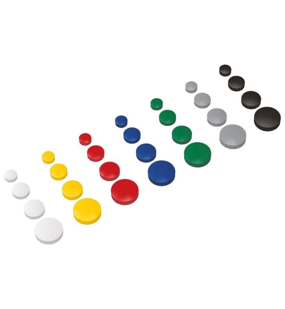 MAUL - Aimant Solid Ø 15 mm, 150 g, noir, 10 pièces