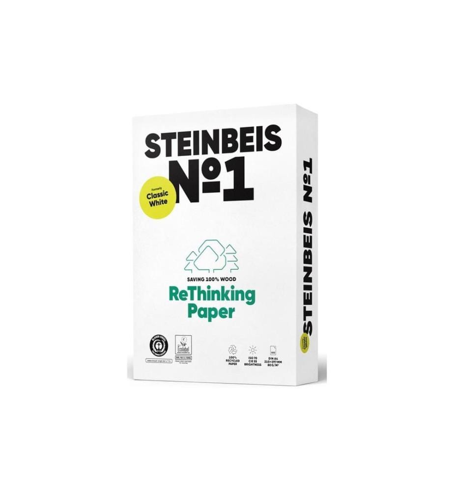 steinbeis - Papier pour photocopie ClassicWhite A4, Blanc, 80 g/m²,500 Blatt