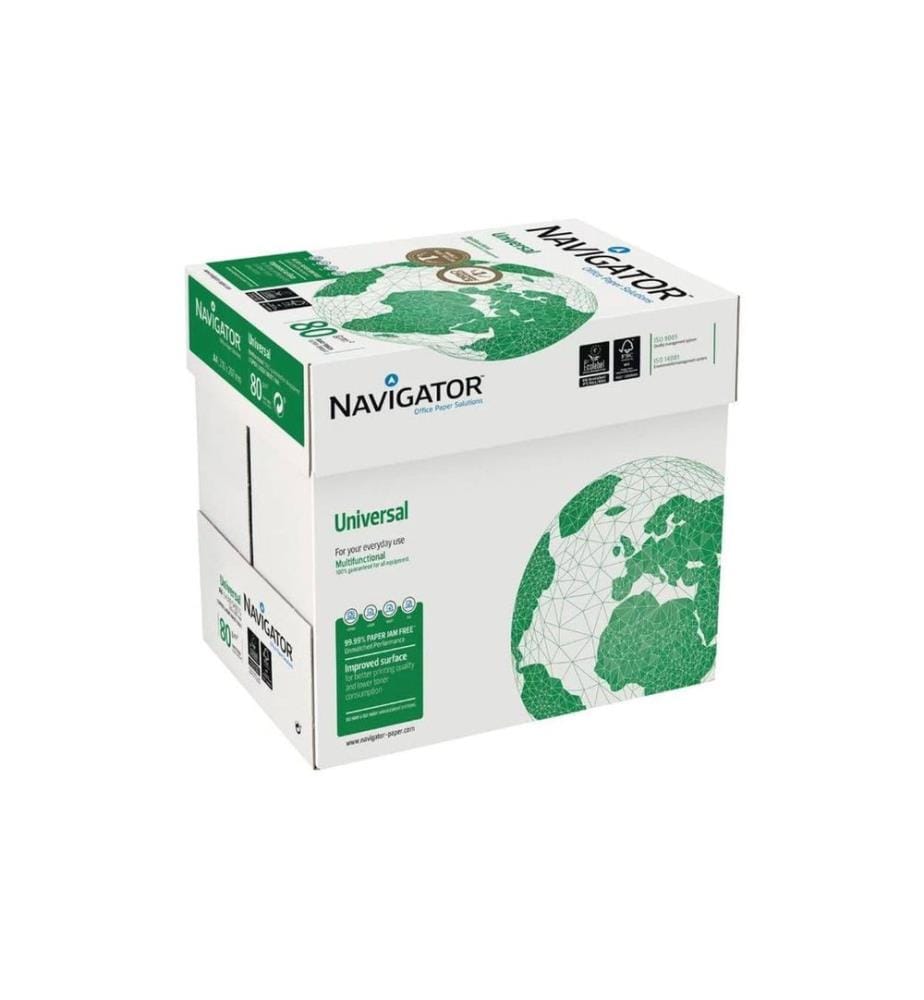 Fischer Papier - Kopierpapier Druckerpapier Navigator A4 80 g/m² 1 Palette