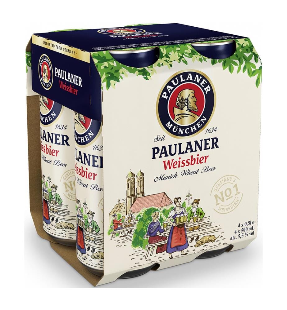 24 x Bier Weissbier Paulaner Dose 5.5% - 500ml