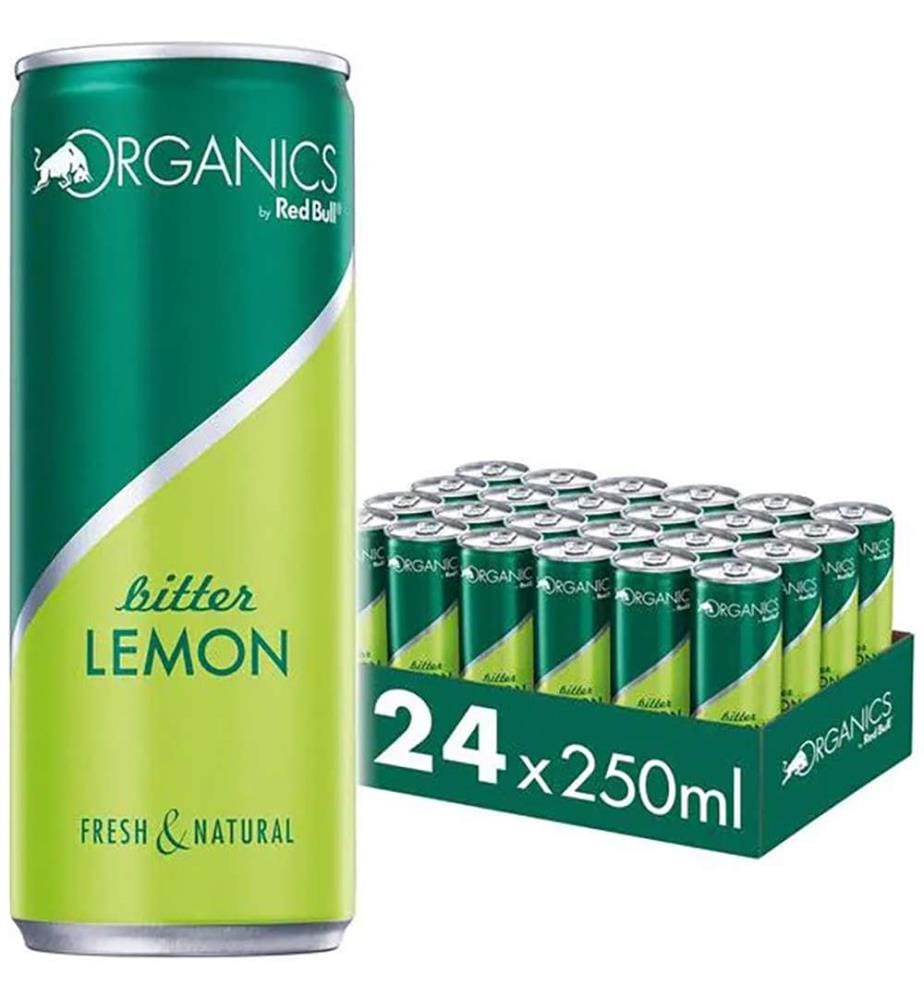24x Red Bull Organics Bitter Lemon - 250ml