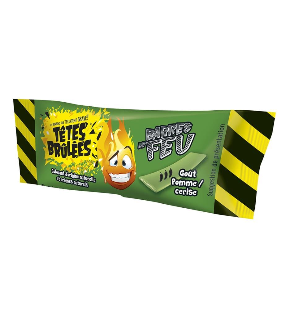 150x Têtes Brûlées Hyperacide à mâcher Barres de Feu 150 pcs - Fr.0.20