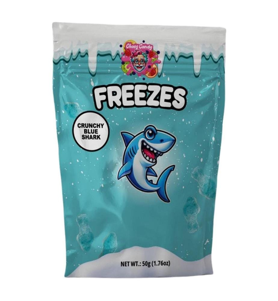 24 x Freezes Blue Shark Bonbons - 50g