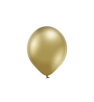 BELBAL - Ballon de baudruche Glossy Doré, Ø 30 cm, 50 pièces