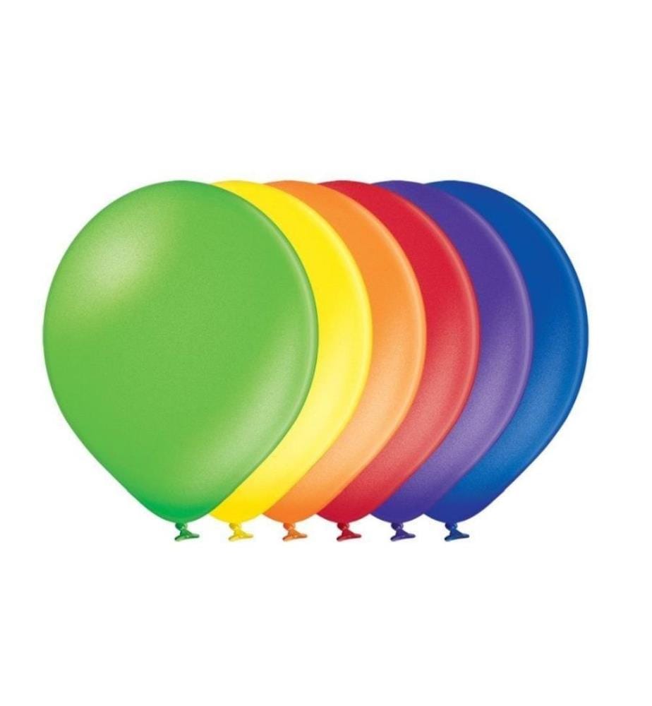 BELBAL - Luftballon Metallic Mehrfarbig, Ø 30 cm, 50 Stück