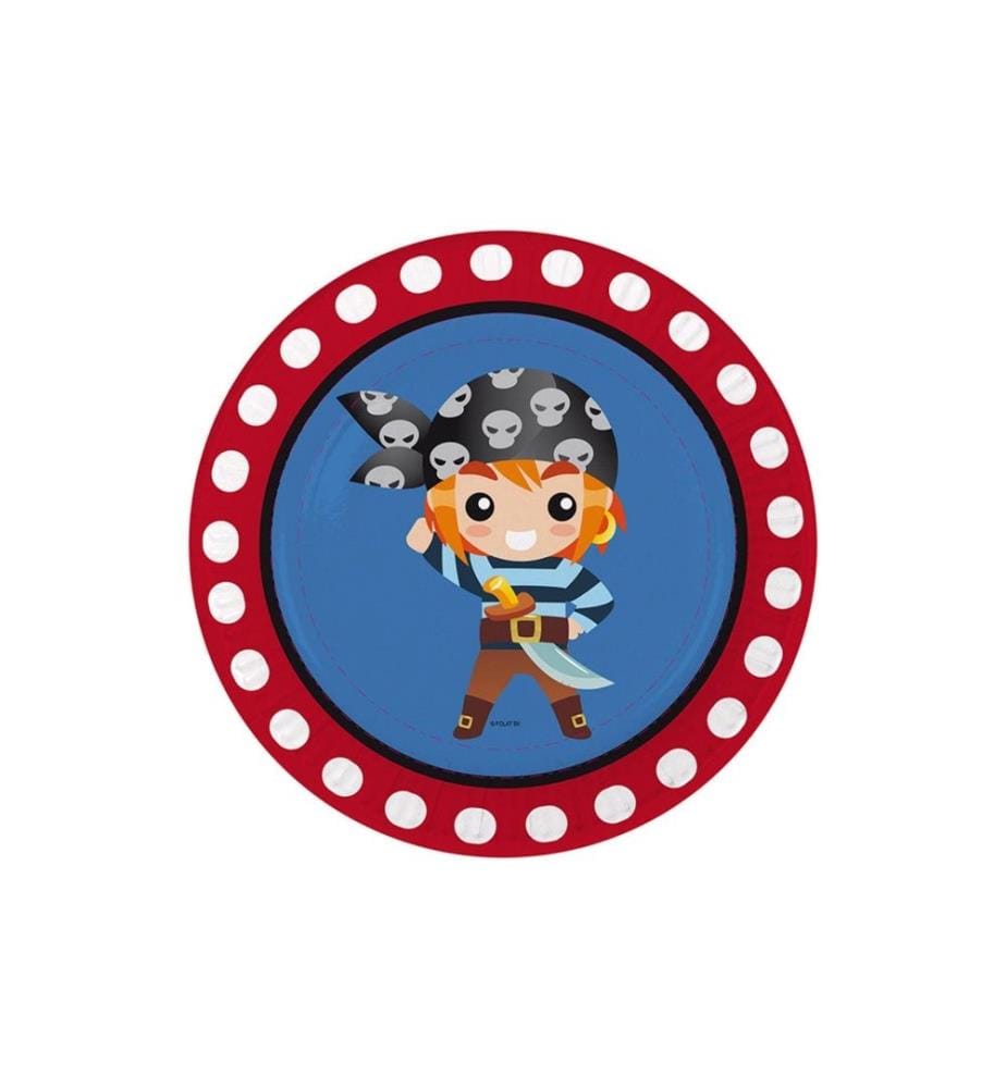 FOLAT - Kits de fête Pirate 5 pièces, bleu/rouge