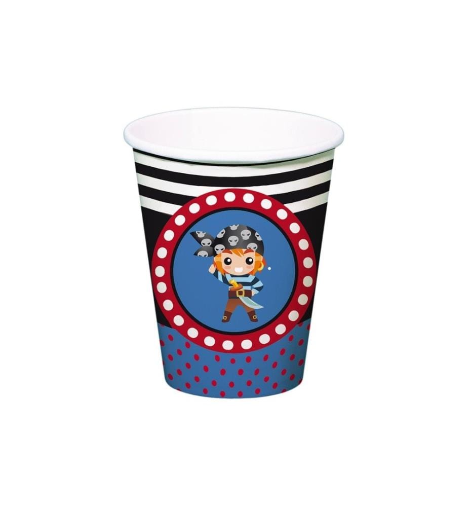 FOLAT - Kits de fête Pirate 5 pièces, bleu/rouge