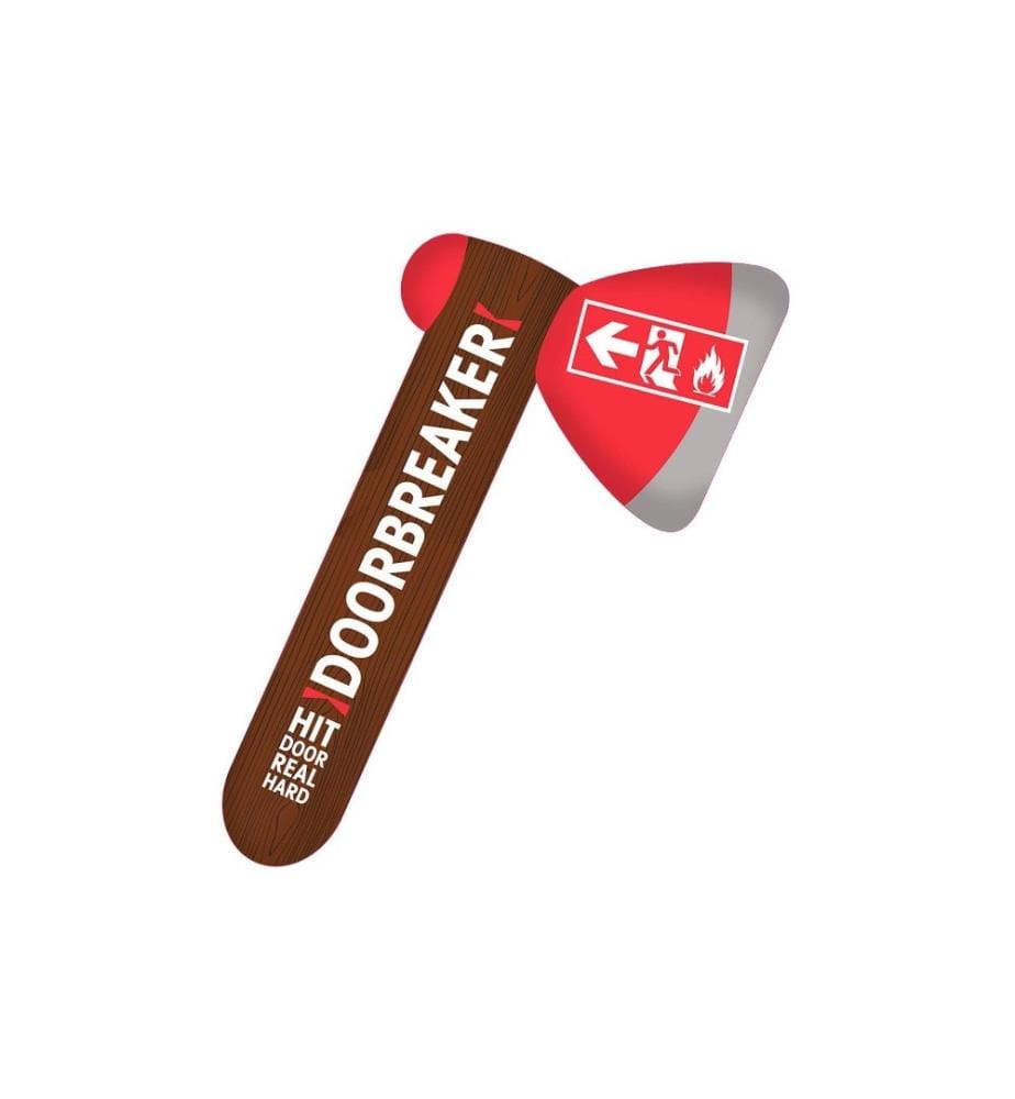 FOLAT - Accessoires gonflable Hache de pompier Brun/Rouge