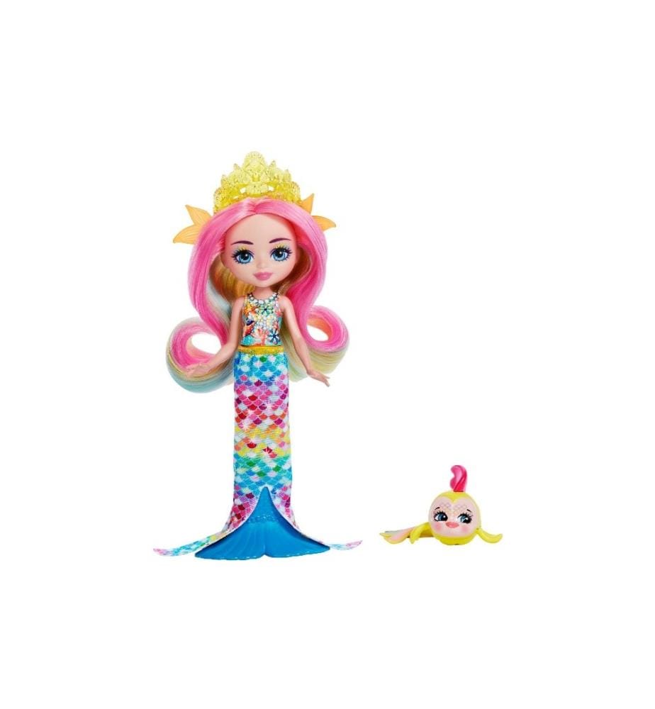 ENCHANTIMALS - Ensemble de pions Poupée Radia Rainbow Fish & Flo