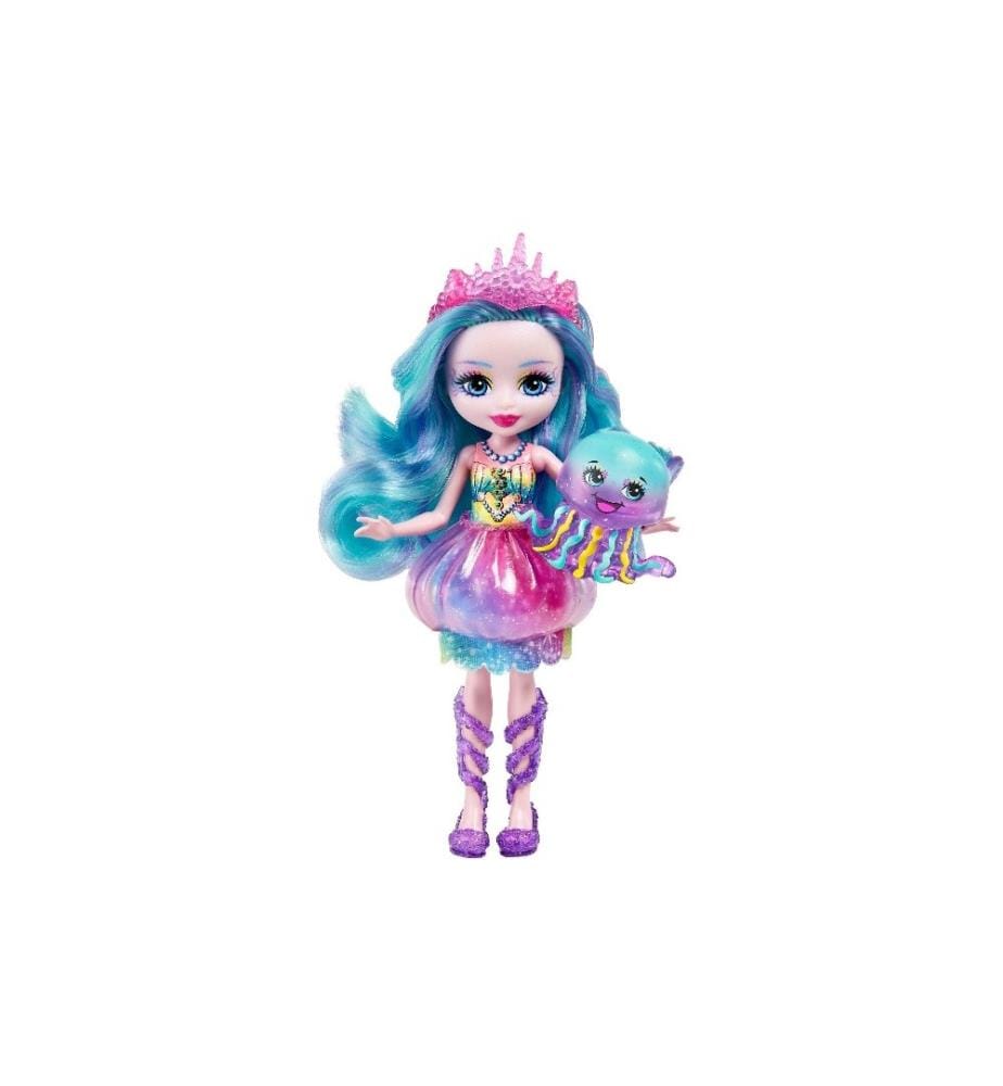 ENCHANTIMALS - Ensemble de pions Poupée Jelanie Jellyfish & Stingley
