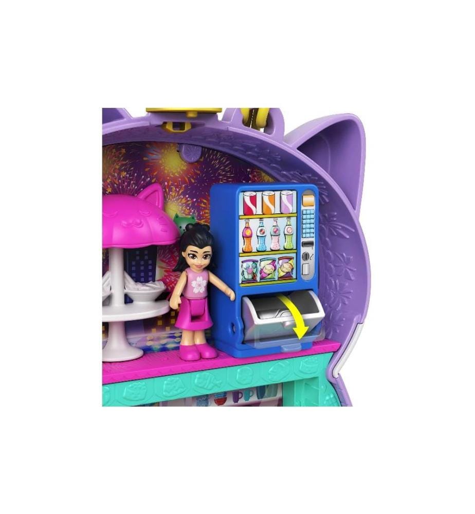 POLLY POCKET - Ensemble de pions Coffret chaton restaurant de sushis