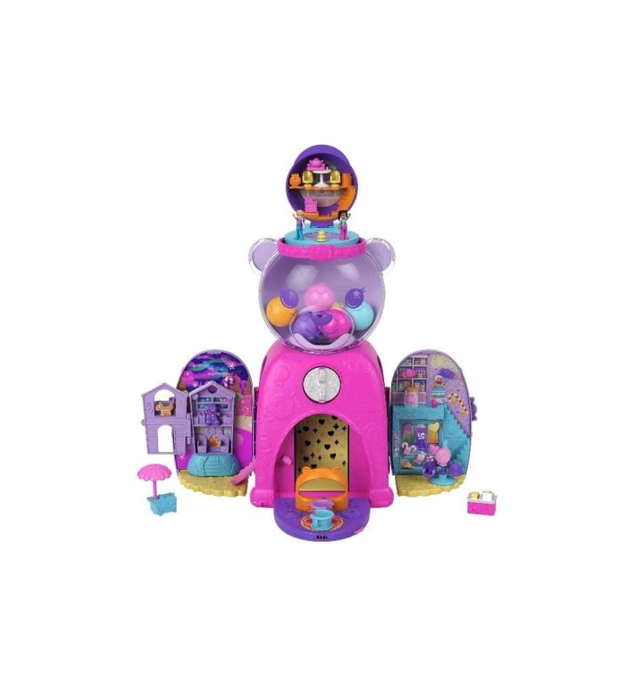 POLLY POCKET - Ensemble de pions Distributeur de chewing-gums en forme d'ourson