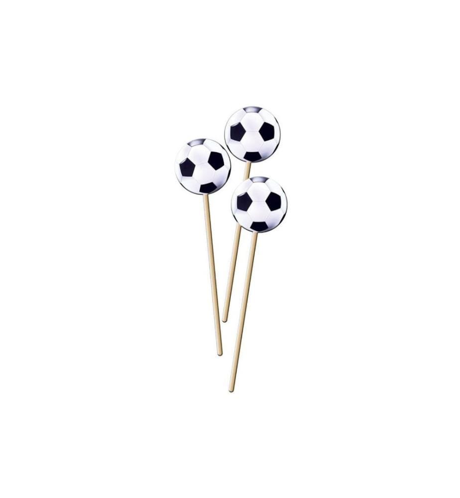 FOLAT - Topper pour gâteau Football 30 cm, 8 Pièce/s, Noir/Blanc