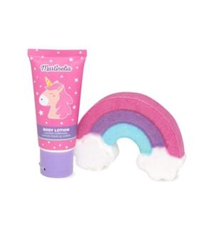 MARTINELIA - Plaisir dans la baignoire Set Little Unicorn Bombe de bain et lotion pour le corps