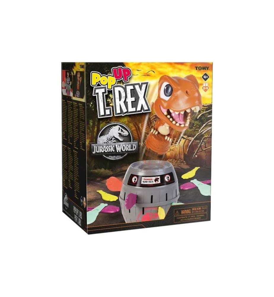 TOMY - Jeux d'enfant Jurassic World Pop Up T-Rex