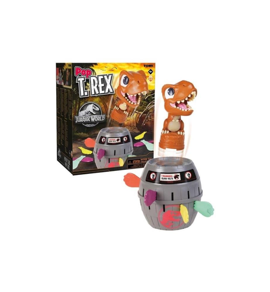 TOMY - Jeux d'enfant Jurassic World Pop Up T-Rex