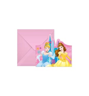 AMSCAN - Geburtstagskarte Princess 6 Stück