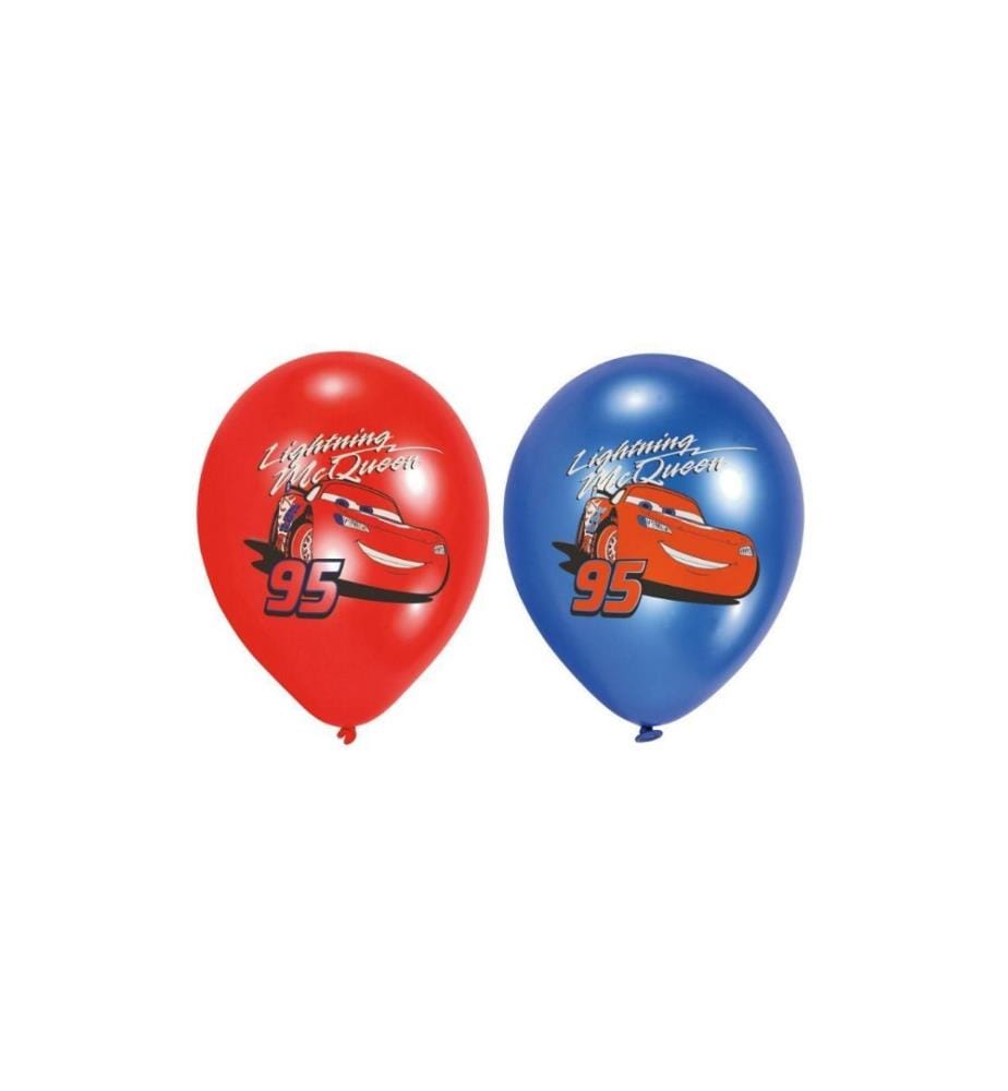AMSCAN - Ballon de baudruche Cars 6 pièces, latex