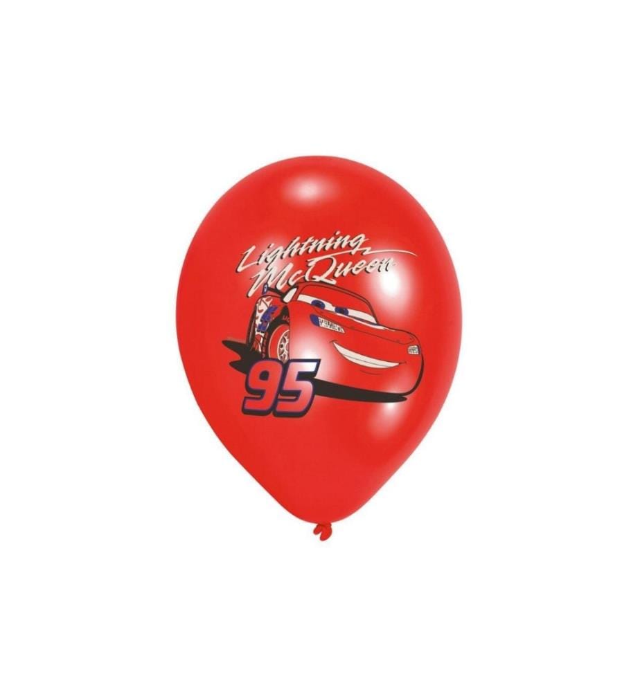 AMSCAN - Ballon de baudruche Cars 6 pièces, latex