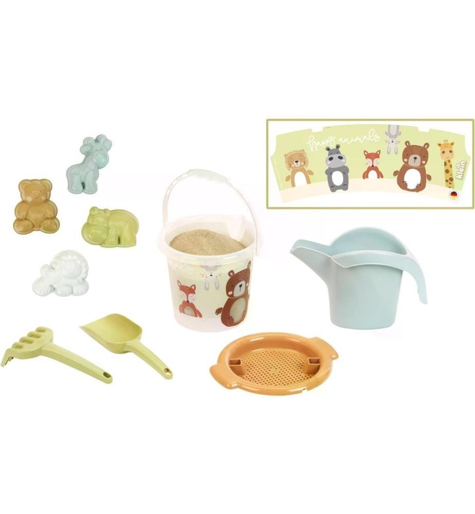 Klein-Toys Set de seaux de sable – Le monde des animaux 9 Pièce/s