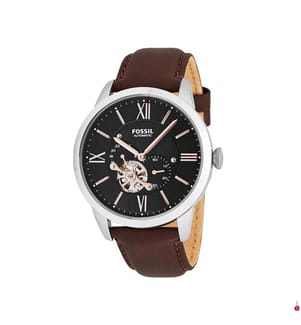 Orologio da Polso in Pelle Townsman - Marrone Scuro e Nero