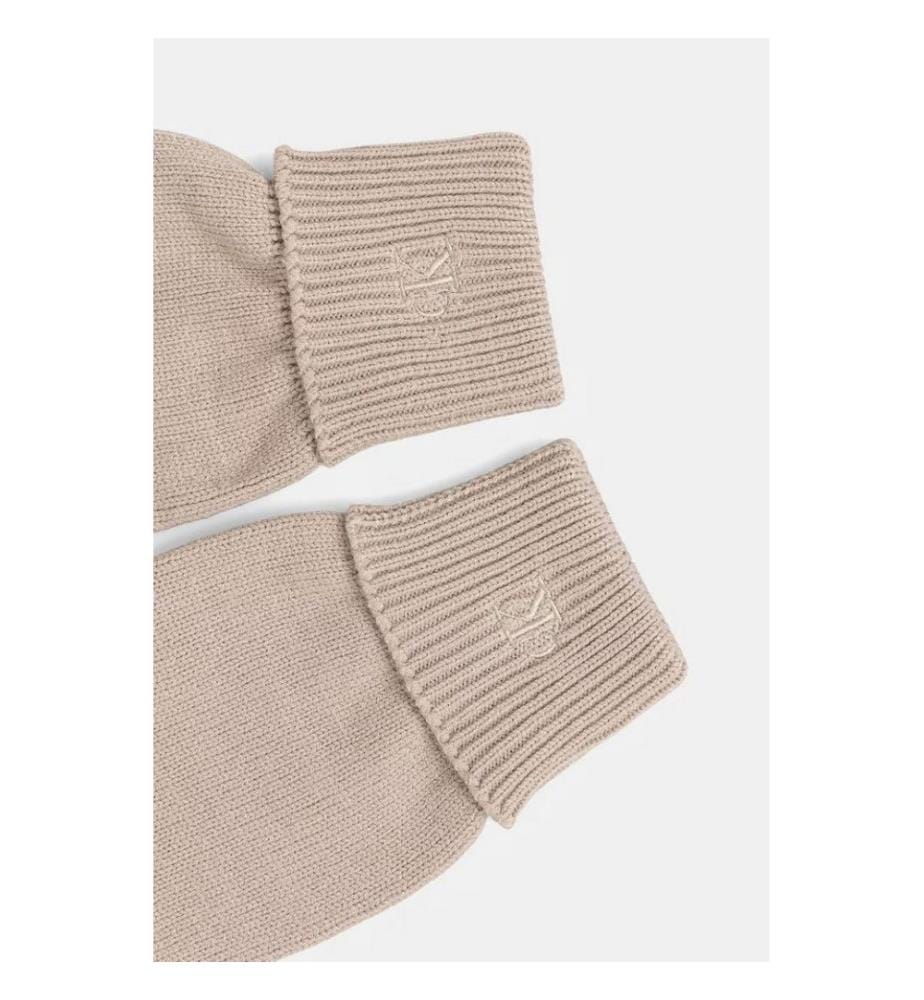 Rib Fine Gloves - Taupe