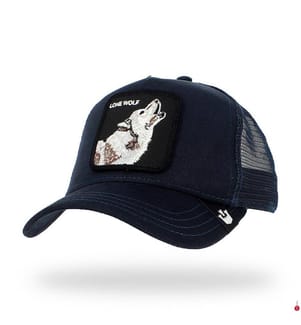 Berretto Trucker Lone Wolf - Blu Marino