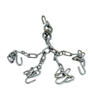 Kettenset mit Wirbel - Silber