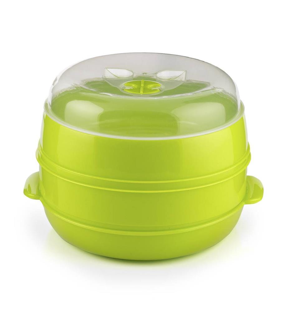 Fresh Microwave Double Steamer - Vert