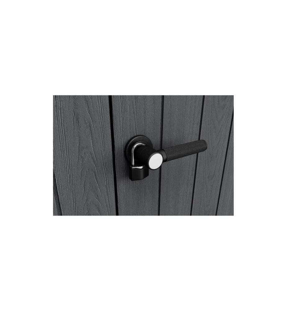 Keter - Gartenschrank Cortina Alto 140 x 73.6 x 170.4 cm, Grau