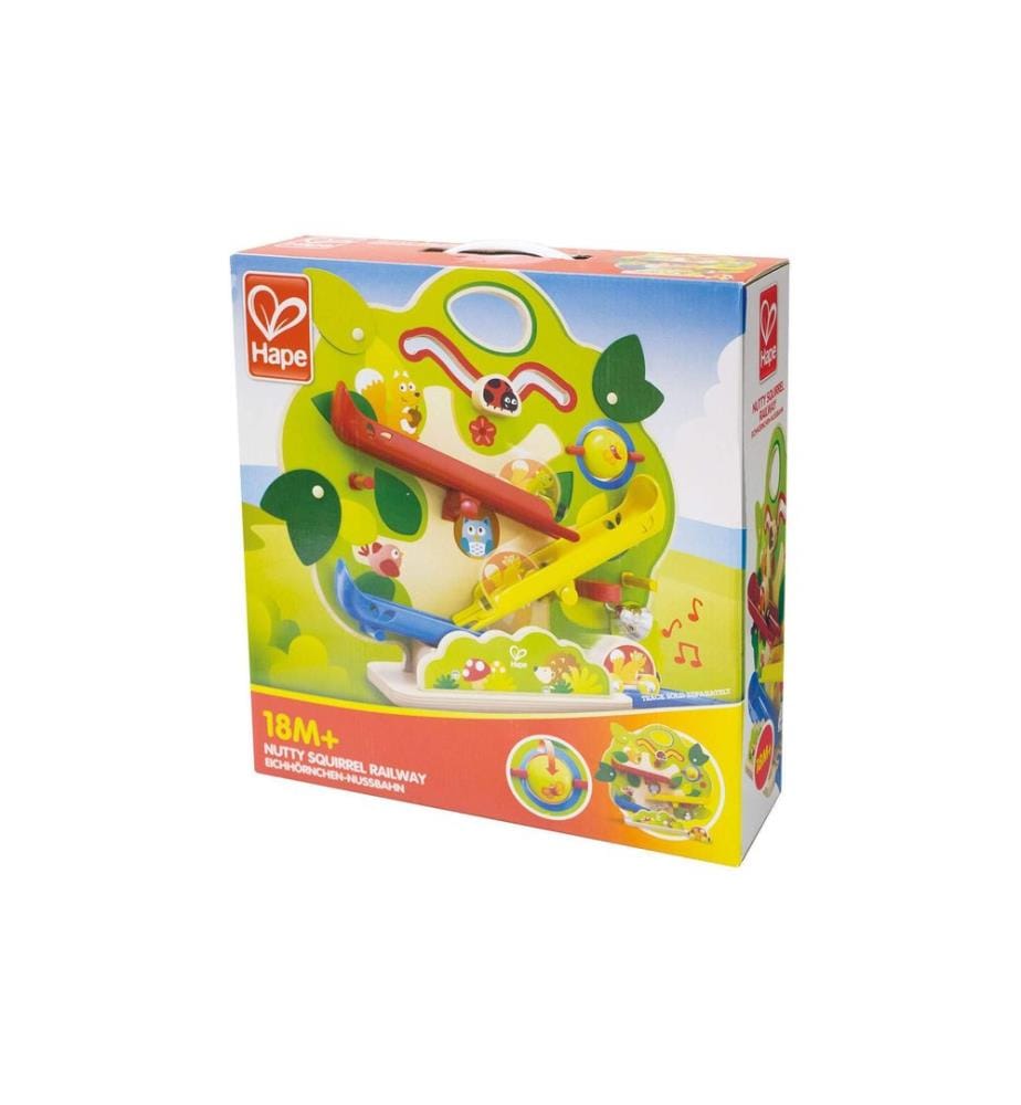 HAPE - Circuit de billes Chemin de fer aux noix d'écureuil