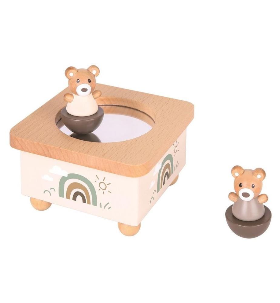 SPIELBA - Holzspielwaren Musikspieldose Bär