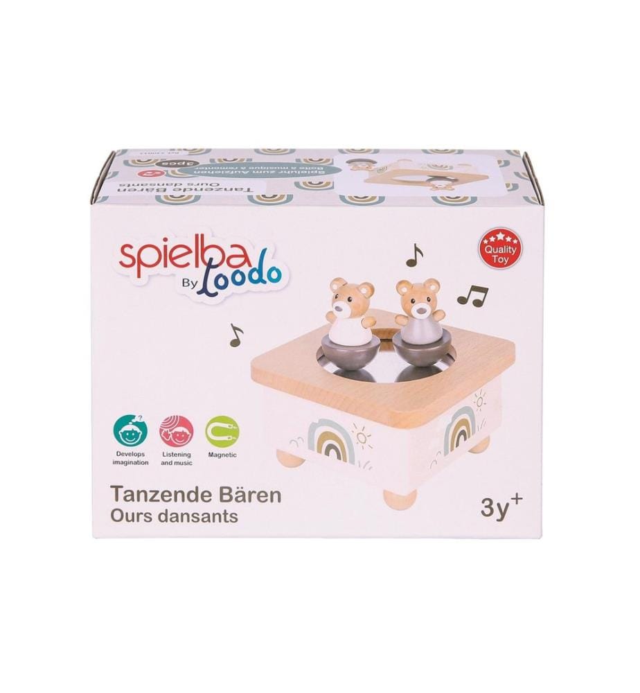 SPIELBA - Holzspielwaren Musikspieldose Bär