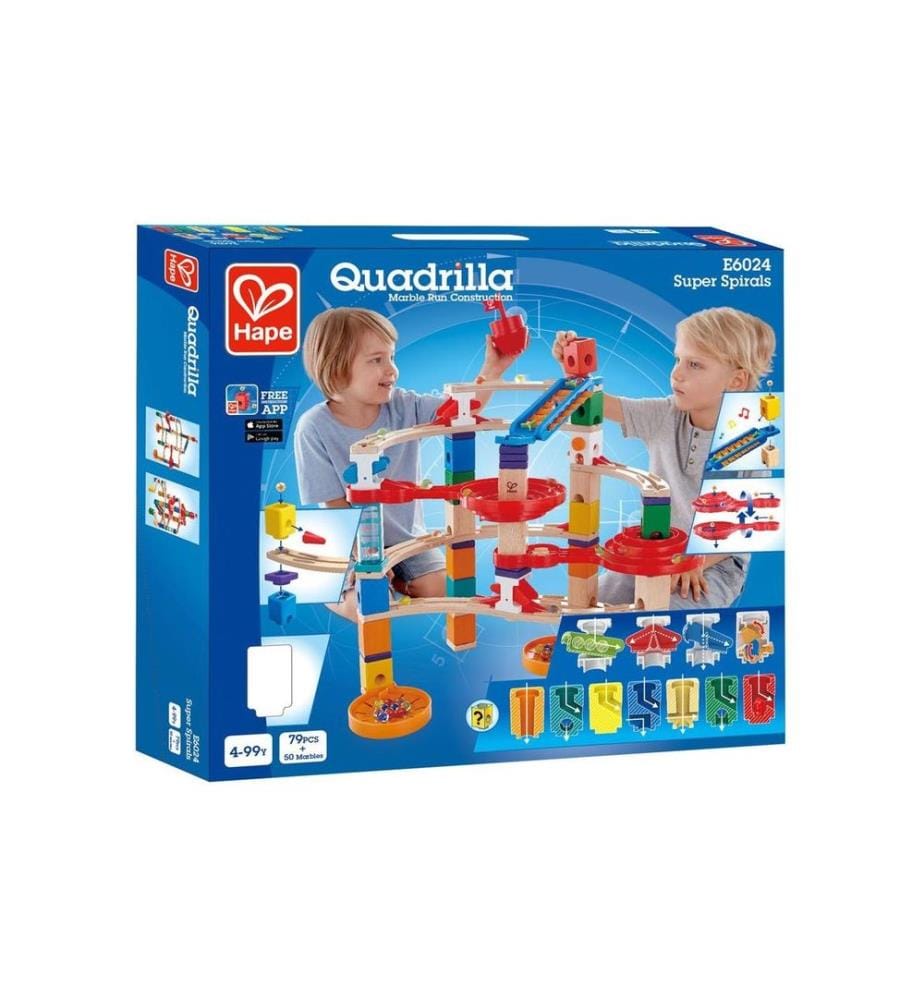 HAPE - Circuit de billes Château de Quadrilla Super Spiral & Fin de course