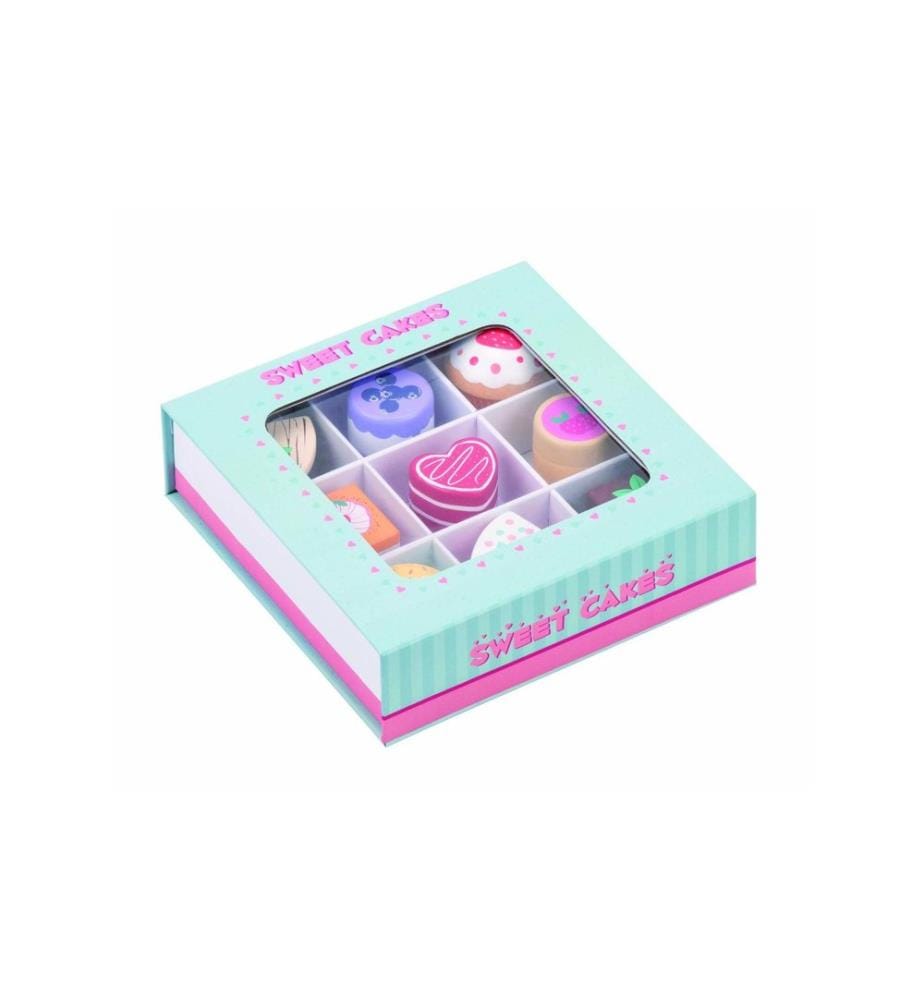 SPIELBA - Holzspielwaren Aliments jouets Set à gâteaux