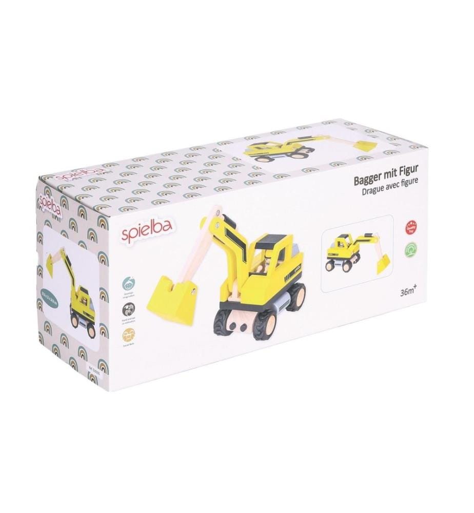 SPIELBA - Holzspielwaren Pelleteuse avec figurine