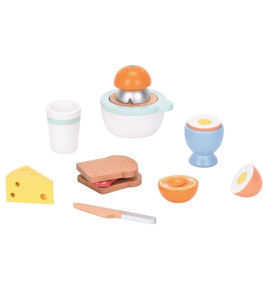 SPIELBA - Holzspielwaren Aliments jouets Kit petit-déjeuner