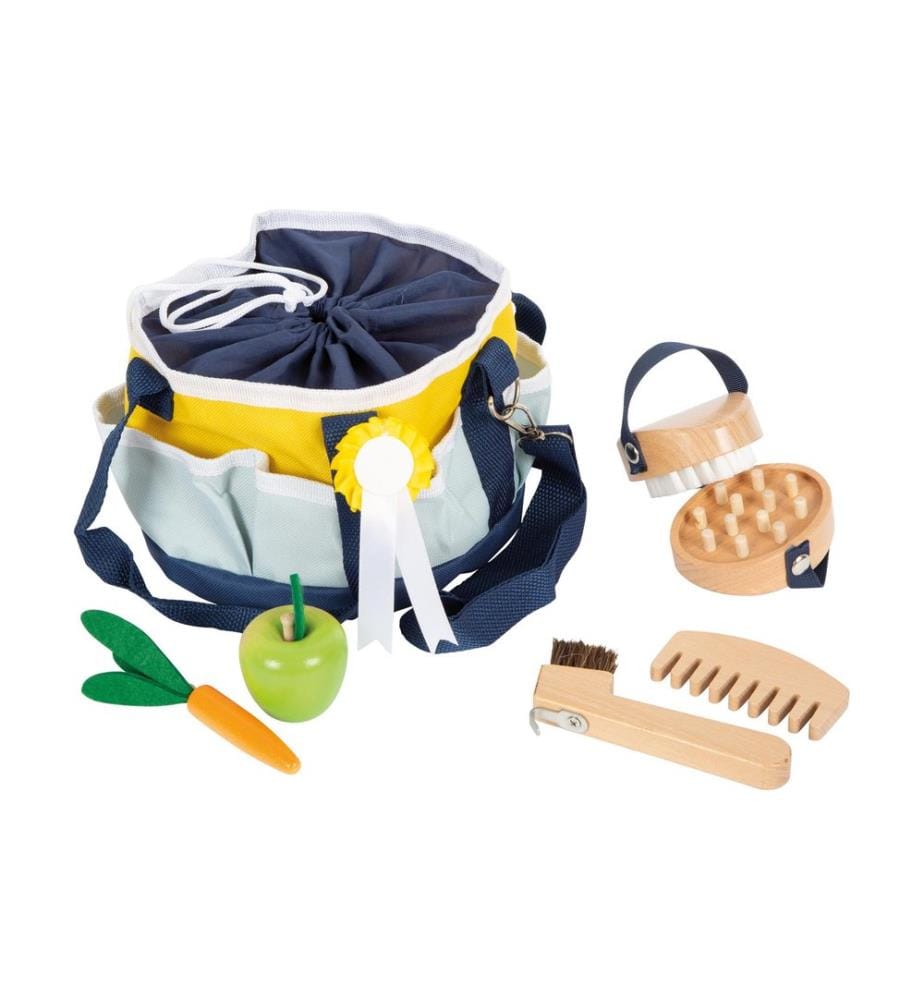 small foot - Jouet Kit de soins pour chevaux avec sac