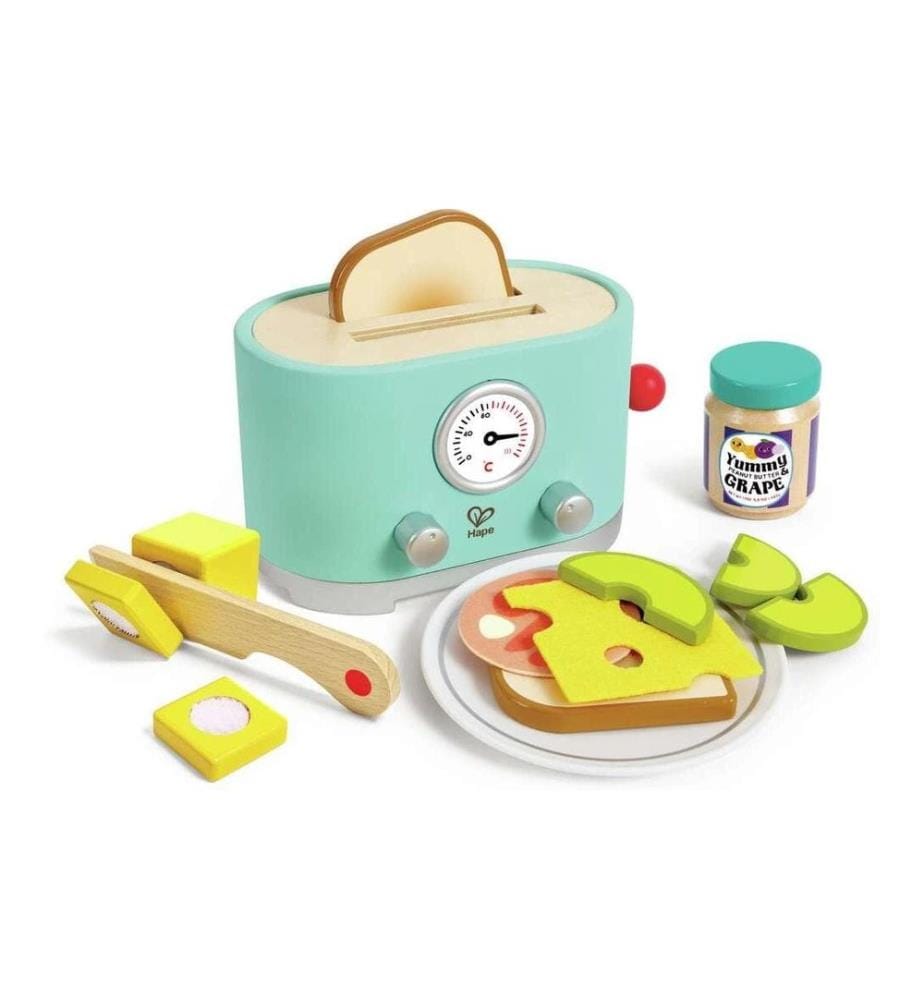 HAPE - Appareils ménager de jeu Pop-up-Toaster-Set Kling