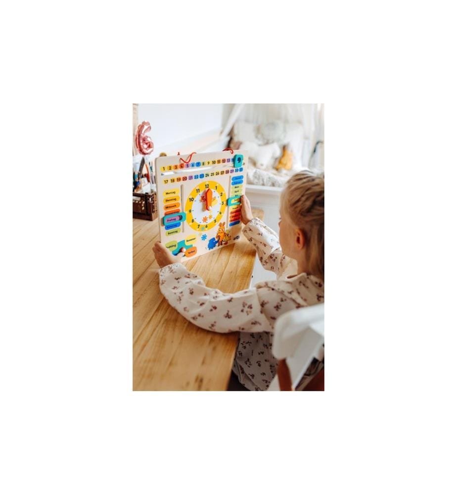 small foot - L'horloge éducative de la souris avec calendrier