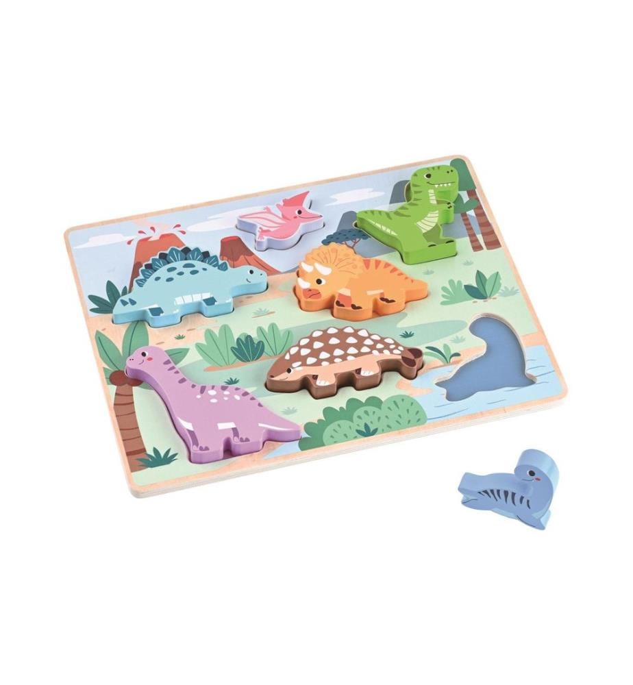 SPIELBA - Holzspielwaren Puzzle 3D Dino