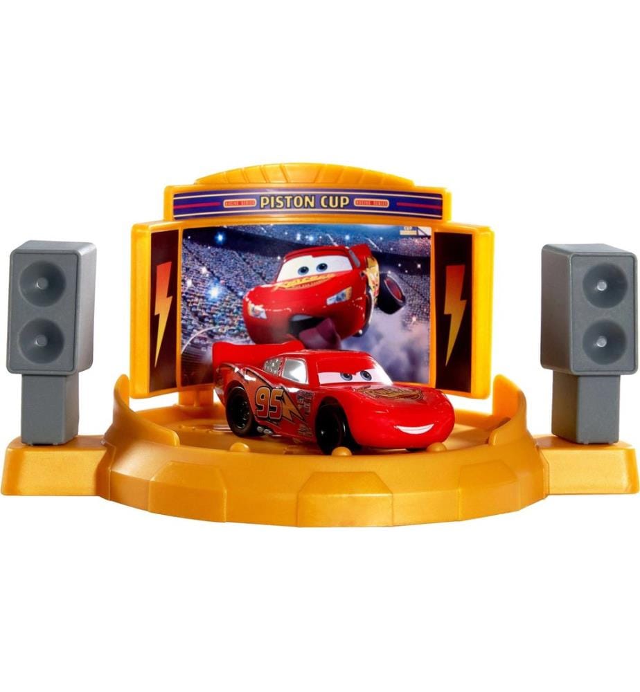 Mattel Cars - Disney Cars Set de jeu de saut et de course cascade Piston Cup