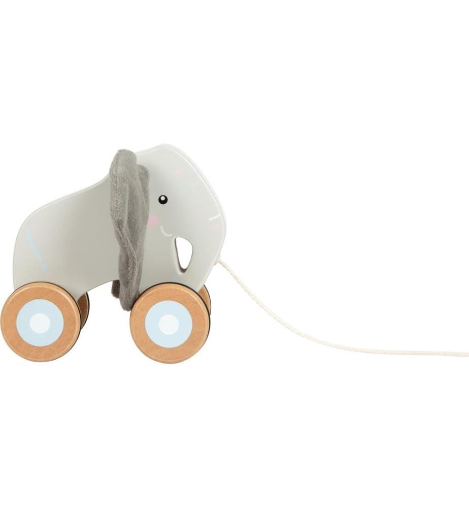 small foot - Jouet à tirer Eléphant avec oreilles crépitantes