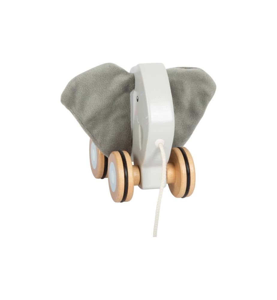 small foot - Jouet à tirer Eléphant avec oreilles crépitantes