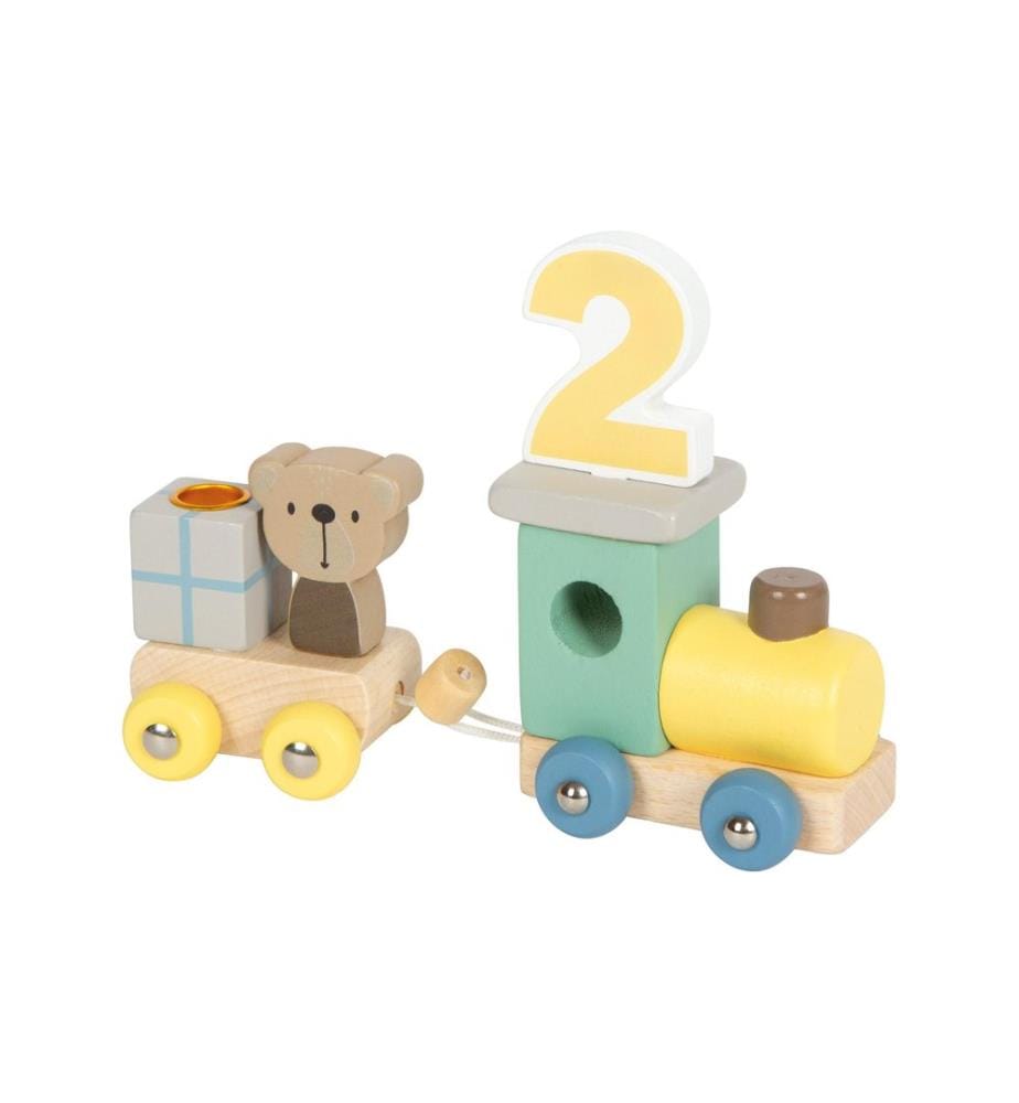 small foot - Train d'anniversaire avec animaux